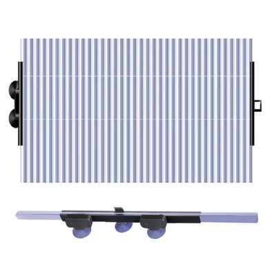 Parasolar auto retractabil impotriva razelor UV cu fixare prin ventuze foto