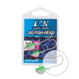 Cap de Jig L&amp;K Fish Head, 9g (Marime Carlige: Nr. 2/0)