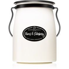 Milkhouse Candle Co. Creamery Plums &amp; Elderberry lum&acirc;nare parfumată Butter Jar 624 g