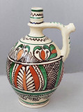Ulcior mare traditional Corund, ceramica originala, pictat manual, arta populara