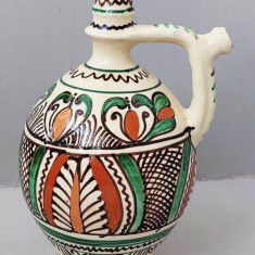 Ulcior mare traditional Corund, ceramica originala, pictat manual, arta populara