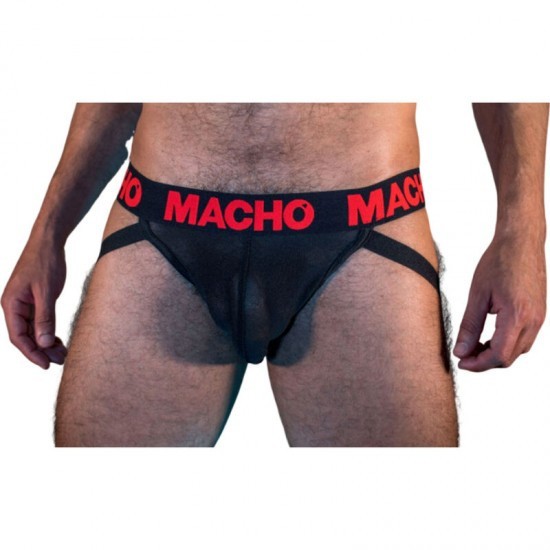 MACHO - Chilot tip jock MX26X2 negru/roșu