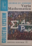 Varia Mathematica - George St. Andone