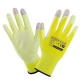 Manusi de protectie Procera X-Touch Screen, poliester, galben, marimea 10