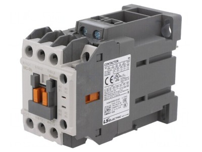 Contactor 3P 220VDC 9A cu Contacte Auxiliare NO NC foto
