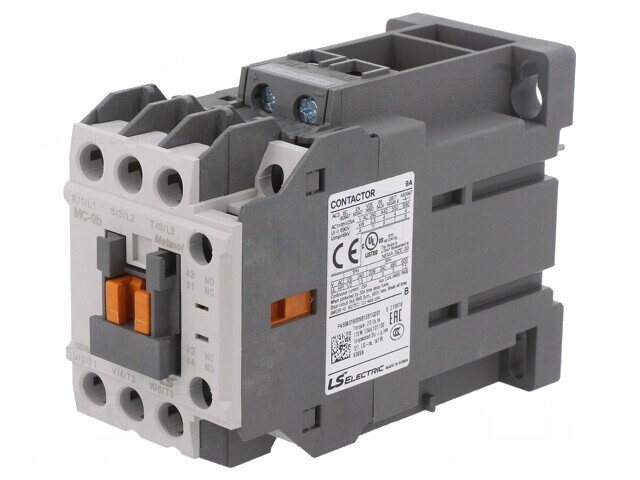 Contactor 3P 220VDC 9A cu Contacte Auxiliare NO NC