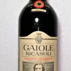 A 56 -vin rosu CHIANTI CLASSICO, DOC, BARONE RICASOLI recoltare 1971 cl 72 gr 12