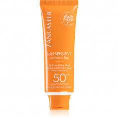 Lancaster Sun Sensitive Oil-Free Milky Fluid fluid pentru fata cu protectie solara SPF 50 50 ml