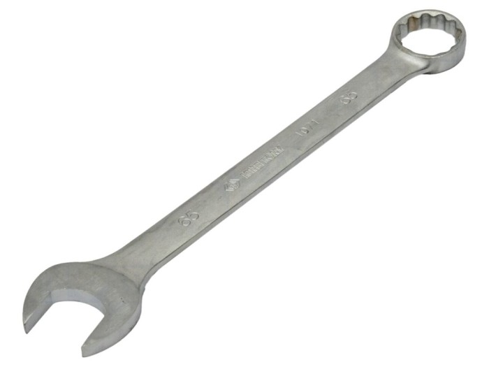 Cheie combinată cotită 65mm, cromată