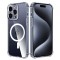 Husa MagSafe pentru Apple iPhone 15 Pro, Techsuit, Shockproof, Transparenta
