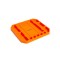 Tava pentru unelte Handy, 26 x 23.5 x 2.5 cm, cauciuc, 5 compartimente, rigla inclusa, Portocaliu
