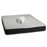 Set Saltea ortopedica, Praga 180x200x22 cm, cu plasa de arcuri tip Bonell, box spring system, fermitate medie, sistem de aerisire perimetral, Saltsib