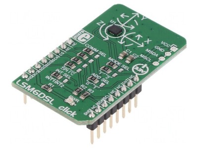 LSM6DSL CLICK Accelerometru și Giroscop I2C/SPI 3,3VDC foto