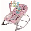 Scaunel Balansoar Chipolino Baby Spa 2in1 pentru Joaca si Somn, 0-36 Luni, Roz, Reglabili, Vibratii si Melodii
