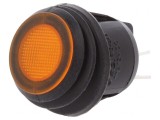Comutator Basculant ON-OFF 20A 12V Galben LED IP65
