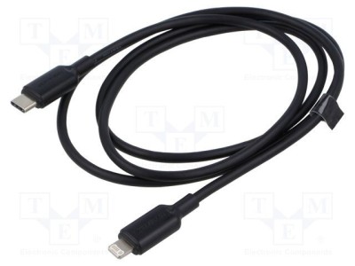 Cablu Apple Lightning la USB C 1m negru PVC VENTION foto