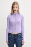 Tommy Jeans cardigan culoarea violet, light, DW0DW20967