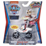 Patrula catelusilor macheta metalica wild cat cu motocicleta