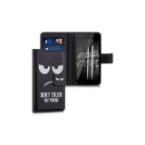 Husa pentru Wiko Birdy, Piele ecologica, Negru, 35604.01