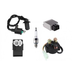 Bobina Inductie + Releu Pornire + Releu Incarcare + CDI ATV 70cc 90cc