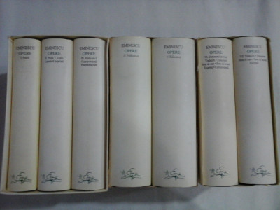 EMINESCU - OPERE - Editia Academia Romane - 7 volume ( editie completa) foto