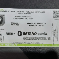 Bilet U Craiova - Farul Constanta
