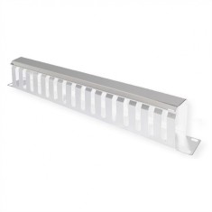 Front Panel 19&quot; 1U cu organizator pentru cabluri 40x80mm RAL7035 Gri deschis, Value 26.99.0303