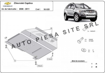 Scut metalic motor Chevrolet Captiva fabricat in perioada 2006 - 2010 APS-30,025 foto