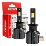 Set becuri auto LED H3 AMiO X4 Aviator 6500K CANBUS 12V 44W