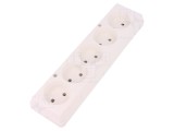 Conector Alimentare AC Mamă Splitter Alb 2P 250V 16A IP20
