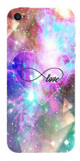 Husa Silicon Soft Upzz Print iPhone 5/5s/se Model Neon Love foto