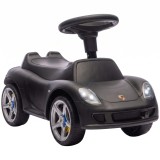 AIYAPLAY Mașinuță de &Icirc;mpins pentru Copii cu Licență Porsche, Claxon, Faruri și Sunet de Pornire, PP, Negru | Aosom Romania