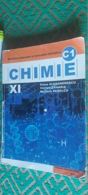 CHIMIE C1 CLASA A XII A ALEXANDRESCU ZAHARIA NEDELCU COLECTIA EDUCATIONAL foto