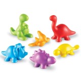 Set pentru sortat si numarat - Dinozauri jucausi (72 piese) PlayLearn Toys, Learning Resources