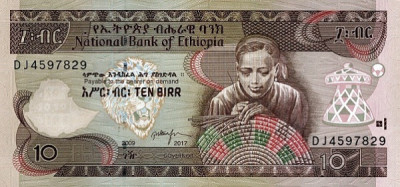 Etiopia 10 Birr 2017 - V19, P-48 UNC !!! foto