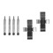 Set accesorii placute frana Mercedes /8 (W114) 01.68-11.76, /8 (W115) 01.68-01.77, /8 Coupe (W114) 04.69-02.77; Vw Transporter T2 Bus (22 23 24) 08.6