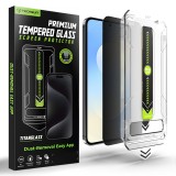 Folie Samsung Galaxy S25 FE, deblocare prin amprenta, Asteroid GSM TitanGlass CrystalHD, privacy