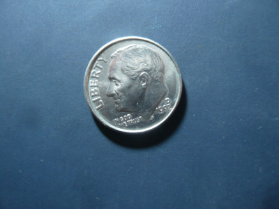 Moneda 1 Dime (10 centi) SUA 1992 D argint (0,900) ,cal. AUNC foto