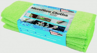 Laveta microfibre Streetwize pentru sters praf si spalat auto 36x36 cm, set 2buc. lavete AutoDrive ProParts foto