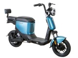 Cumpara ieftin Bicicleta electrica tip scuter ZT-05-A, motor 350W, baterii 48V 12Ah, viteza 25km/h, autonomie 32km, nu necesita permis - Albastru