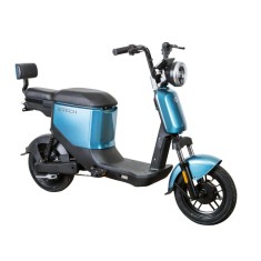 Bicicleta electrica tip scuter ZT-05-A, motor 350W, baterii 48V 12Ah, viteza 25km/h, autonomie 32km, nu necesita permis - Albastru