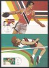 SUA 1983 - Jocurile Olimpice - Los Angeles, 4 Cartoane Filatelice, 2 Poze, Stampilat