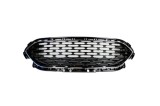 Grila radiator Ford Kuga, 12.2019-05.2024; Escape, 04.2019-, montare fata, cu rama crom; lucios, negru/negru, RapidAuto