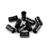 Set 10 terminatii metalice pentru snur 5 mm Negru, Crisalida