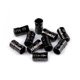 Cumpara ieftin Set 10 terminatii metalice pentru snur 5 mm Negru