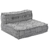 VidaXL Pouf Modular Gri Deschis 70x70x54 Material