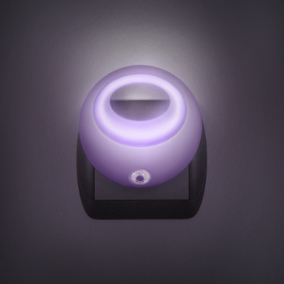 Lampa de veghe cu LED si senzor de lumina- violet foto