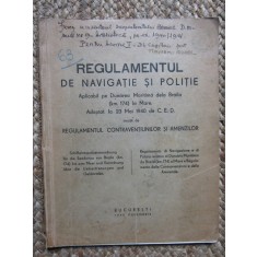 Regulamentul de navigatie si politie , APLICABIL PE DUNAREA MARITIMA ...1940 IN LIMBA ITALIANA