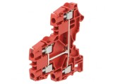 Conector de Șine 0,2-6mm&sup2; 1 Piste 4 Borne Roșu 6mm, TE Connectivity