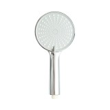 Para de dus rotunda pentru baie, 5 functii, duze silicon, crom lucios, 120x250 mm